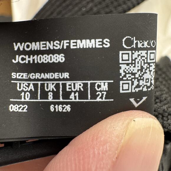 Chaco Women's Lowdown Sandal Black Size 10 US Chaco JCH108086 - Picture 6 of 8